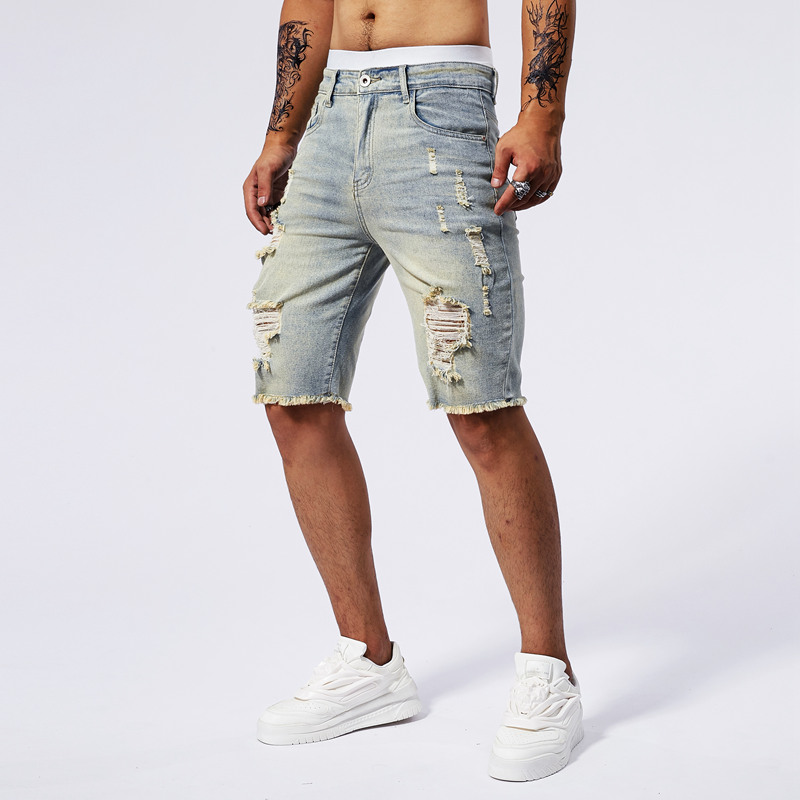 2025 Summer New Men's Ripped D - đánh giá và giá Streetwear Brand Marketing