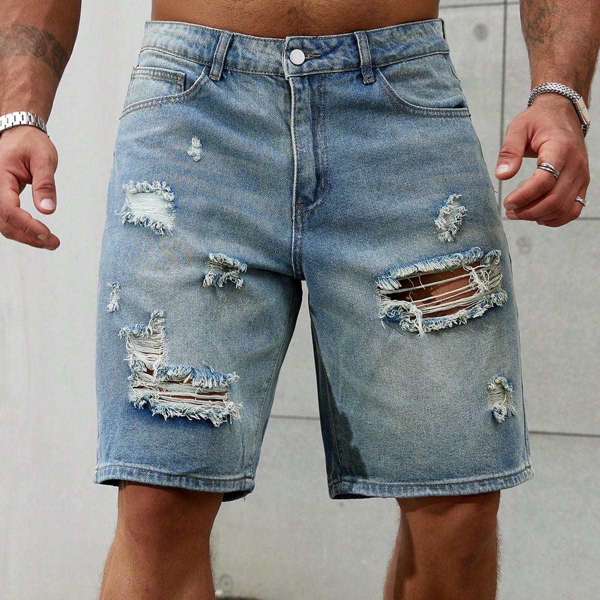 New Fashion Mens Ripped Short  - đánh giá và giá Streetwear Brand Marketing